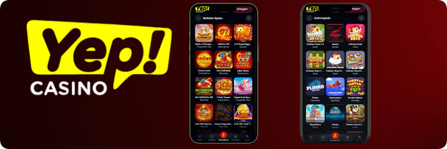 Spieleangebot im Yep Casino