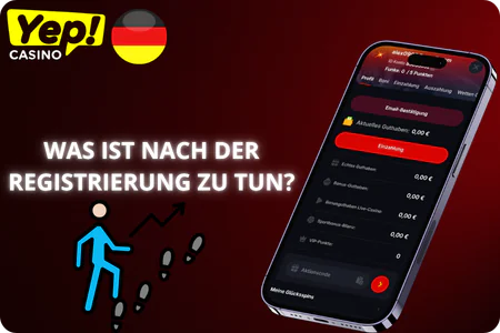 Yep Casino erste Schritte nach erfolgreicher Anmeldung